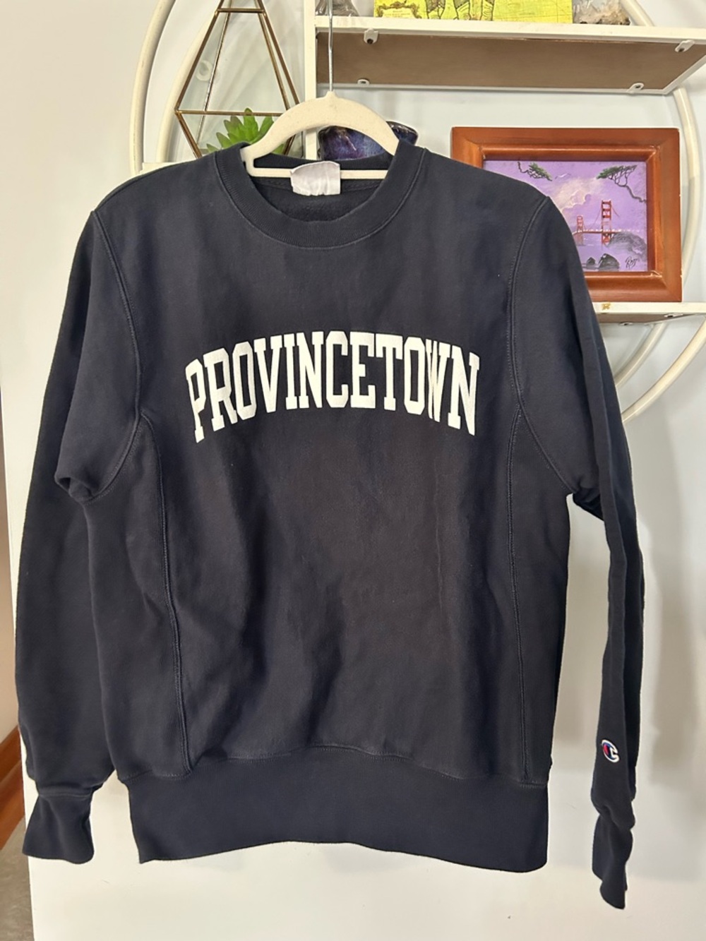 Champion Women’s Small S Blue Provincetown Crewneck Sweatshirt